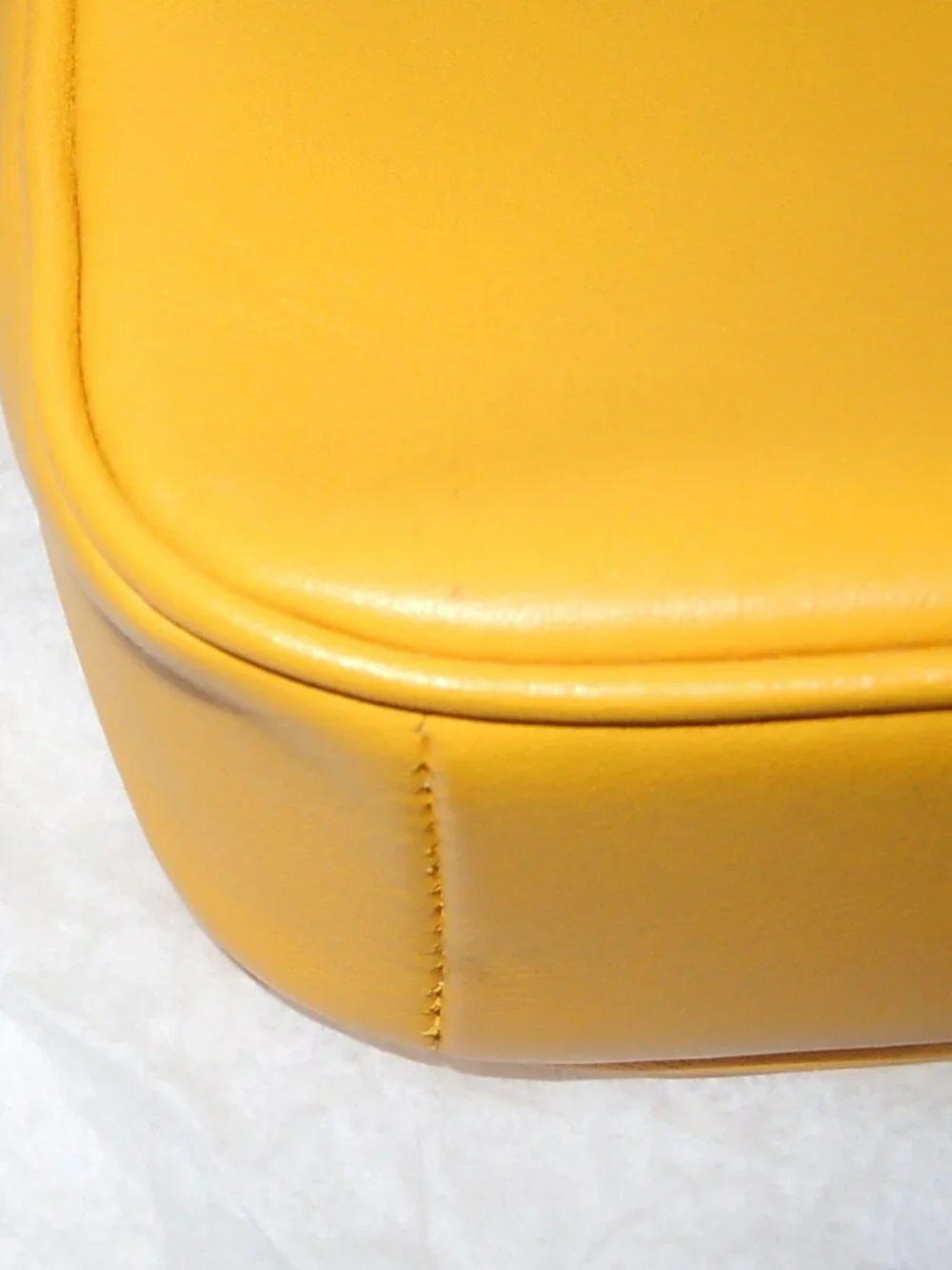 COACH DISNEY F59529 MICKEY MOUSE EARS WRISTLET YELLOW LEATHER EUC